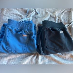 Figs dark harbor and capri blue Zamora joggers
